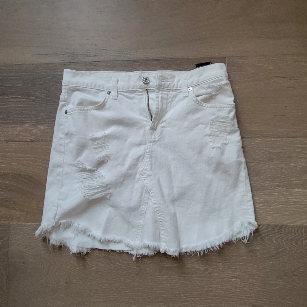 Seven For All Mankind white skirt